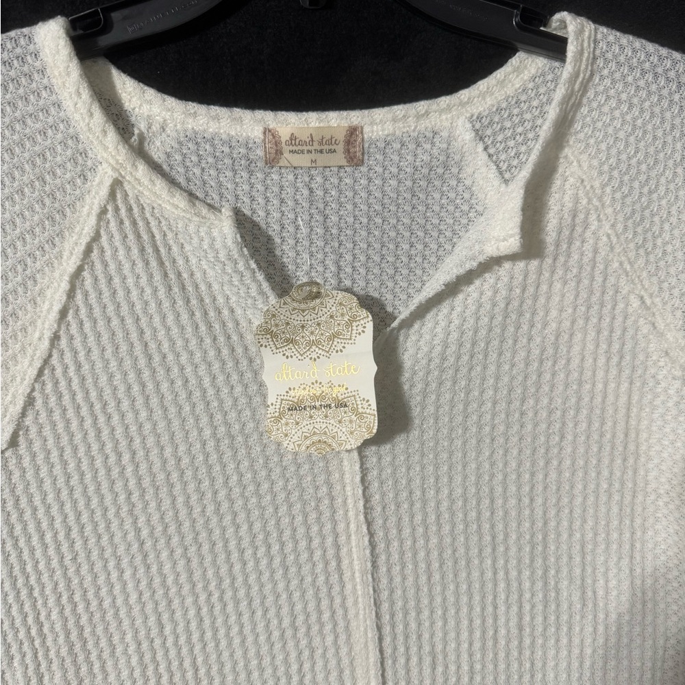 Altar'd State Short Sleeve Waffle Shirt